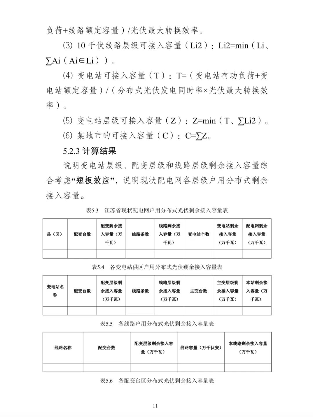 Image from a Chinese-language county-level distribution-network planning template for distributed photovoltaic systems; image 14 of 26.