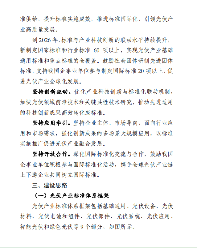 Document image from the 2024 guide to developing a photovoltaic-industry standards system, in Chinese; image 2 of 7.
