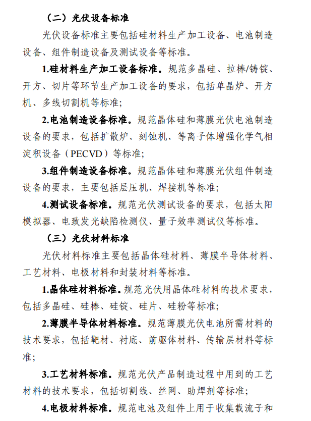 Document image from the 2024 guide to developing a photovoltaic-industry standards system, in Chinese; image 4 of 7.